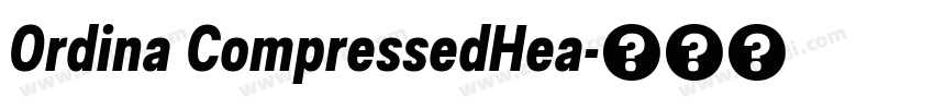 Ordina CompressedHea字体转换
